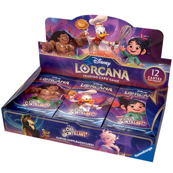 Disney lorcana - display 24 boosters chapitre 5 ciel scintillant