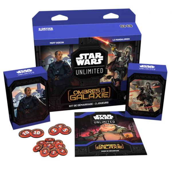 Star wars unlimited ombres de la galaxie kit de demarrage 2 joueurs