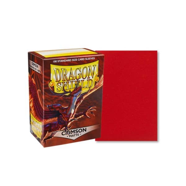 Dragon shield standar sleeves crimson matte 100p