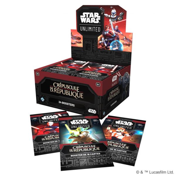 Star wars unlimited crepuscule de la republique boite de 24 boosters