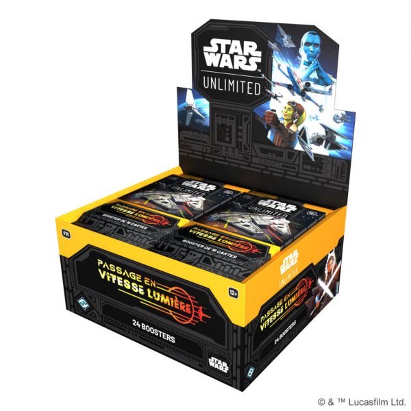 Star wars unlimited - passage en vitesse lumière display 24 boosters