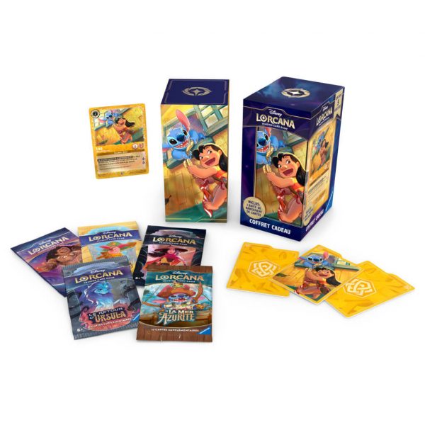 Disney lorcana - coffret cadeau lilo chapitre 7 l'ile d'archazia