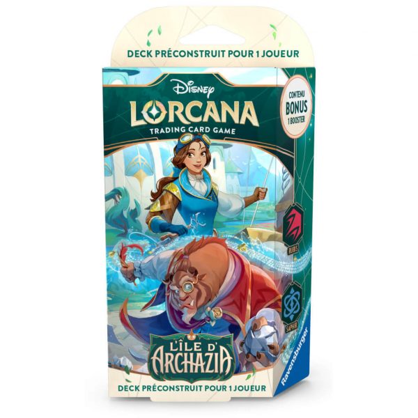 Disney lorcana - starter la belle et la bête chapitre 7 l'ile d'archazia